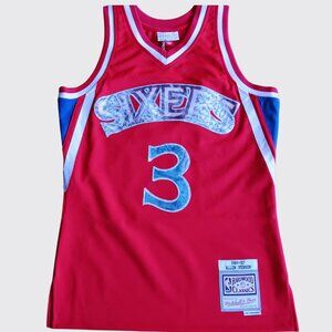 Allen Iverson Philadelphia 76ers Mitchell & Ness 1996/97 Hardwood Classics NBA